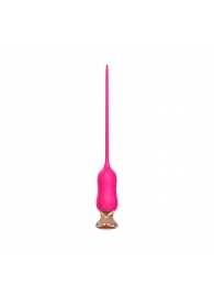 Розовый тонкий стимулятор Nipple Vibrator - 23 см. - I-MOON - купить с доставкой в Рубцовске