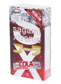 Ароматизированные презервативы Sagami Xtreme COLA - 10 шт. - Sagami - купить с доставкой в Рубцовске