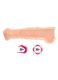 Телесная фантазийная насадка на член Cock Sleeve Size M - KOKOS - в Рубцовске купить с доставкой