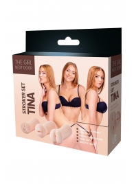 Набор из 3 мастурбаторов The Girl Next Door Tina - Dream Toys - в Рубцовске купить с доставкой