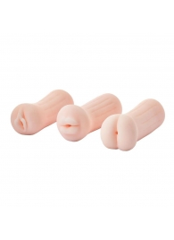 Набор из 3 мастурбаторов The Girl Next Door Tina - Dream Toys - в Рубцовске купить с доставкой