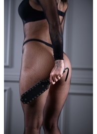 Кожаная шлепалка Sex Game с заклепками - 33 см. - БДСМ Арсенал - купить с доставкой в Рубцовске