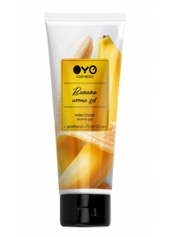 Лубрикант на водной основе OYO Aroma Gel Banana с ароматом банана - 75 мл. - OYO - купить с доставкой в Рубцовске