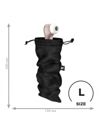 Черный мешочек для хранения игрушек Treasure Bag L - Satisfyer - купить с доставкой в Рубцовске