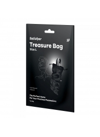 Черный мешочек для хранения игрушек Treasure Bag L - Satisfyer - купить с доставкой в Рубцовске