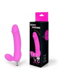 Розовый безремневой страпон Sexy Friend - 1137 - купить с доставкой в Рубцовске