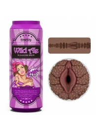 Коричневый мастурбатор-вагина Pleasure Brew Masturbator-Wild Ale в банке - Lovetoy - в Рубцовске купить с доставкой