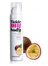 Массажная хрустящая пенка Tickle my body с ароматом маракуйи - 150 мл. - Love to Love - купить с доставкой в Рубцовске