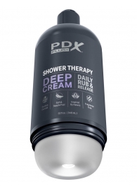 Мастурбатор в бутылке Shower Therapy Deep Cream - Pipedream - в Рубцовске купить с доставкой