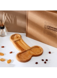 Деревянное блюдо для подачи в форме члена (32,5 х 20 х 1,7 см) - Сима-Ленд - купить с доставкой в Рубцовске