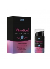 Жидкий вибратор Vibration Cotton Candy с ароматом сахарной ваты - 15 мл. - INTT - купить с доставкой в Рубцовске