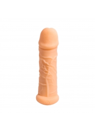 Телесный фаллоудлинитель Extra Size Bubbles - 15,5 см. - Lola Games - в Рубцовске купить с доставкой