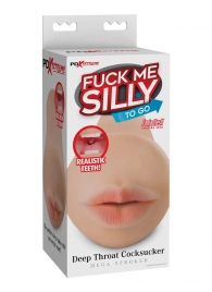 Телесный мастурбатор-ротик Deep Throat Cocksucker - Pipedream - в Рубцовске купить с доставкой