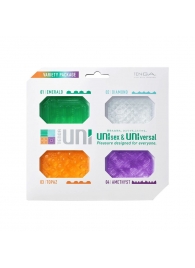 Набор из 4 мастурбаторов-стимуляторов Tenga Uni Variety Pack - Tenga - в Рубцовске купить с доставкой
