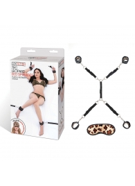 Леопардовая фиксация на матрас для рук и ног Classic Bedspreader - Lux Fetish - купить с доставкой в Рубцовске