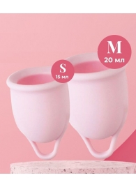 Набор из 2 розовых менструальных чаш Aura - HOT planet - купить с доставкой в Рубцовске