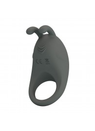 Серое эрекционное кольцо с вибрацией Master Ring - Baile - в Рубцовске купить с доставкой