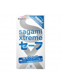 Презервативы Sagami Xtreme Ultrasafe с двойным количеством смазки - 10 шт. - Sagami - купить с доставкой в Рубцовске