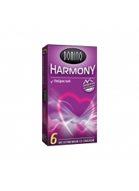 Презервативы с рёбрышками Domino Harmony - 6 шт. - Domino - купить с доставкой в Рубцовске