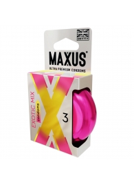 Ароматизированные презервативы Maxus Exotic Mix - 3 шт. - Maxus - купить с доставкой в Рубцовске