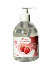 Лубрикант на водной основе Love Protection Raspberry с ароматом малины - 300 мл. - Lola Games - купить с доставкой в Рубцовске