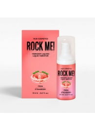 Жидкий вибратор Nuei Rock Me! с ароматом клубники - 20 мл. - Nuei cosmetics - купить с доставкой в Рубцовске