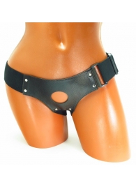 Трусики для страпона коричневого цвета - БДСМ Арсенал - купить с доставкой в Рубцовске