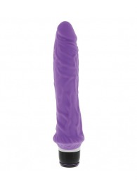 Фиолетовый вибратор-реалистик PURRFECT SILICONE CLASSIC 8.5INCH - 21,5 см. - Dream Toys