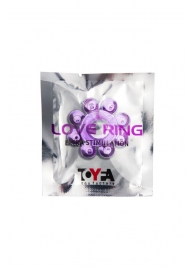 Мягкая фиолетовая гелевая насадка - Toyfa Basic - в Рубцовске купить с доставкой