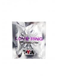 Прозрачное гелевое эрекционное кольцо с шипиками - Toyfa Basic - в Рубцовске купить с доставкой