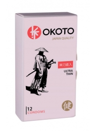Тонкие презервативы OKOTO Ultra Thin - 12 шт. - Sitabella - купить с доставкой в Рубцовске