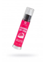 Массажное масло 2-в-1 с разогревающим эффектом и вкусом клубники со сливками - 50 мл. - Secret Play - купить с доставкой в Рубцовске