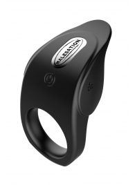 Черное эрекционное виброкольцо Vibro Lust Ring - MALESATION - в Рубцовске купить с доставкой