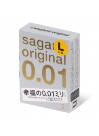 Презервативы Sagami Original 0.01 L-size увеличенного размера - 2 шт. - Sagami - купить с доставкой в Рубцовске