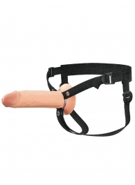 Полый страпон на ремнях 8’’ Hollow Silicone Strap-on - Pipedream - купить с доставкой в Рубцовске