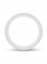 Белое люминесцентное эрекционное кольцо Silicone Glo Cock Ring - Blush Novelties - в Рубцовске купить с доставкой