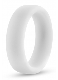 Белое люминесцентное эрекционное кольцо Silicone Glo Cock Ring - Blush Novelties - в Рубцовске купить с доставкой