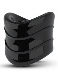 Черное эрекционное кольцо на мошонку Beef Ball Stretcher Snug X Long - Blush Novelties - в Рубцовске купить с доставкой