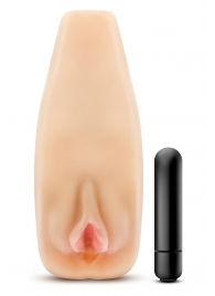Мастурбатор-вагина с вибрацией Soft   Wet Natasha Realistic Beige Masturbator - Blush Novelties - в Рубцовске купить с доставкой