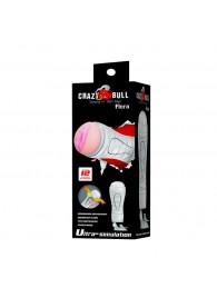 Мастурбатор-вагина Flora White с присоской и 12 режимами вибрации - Baile - в Рубцовске купить с доставкой