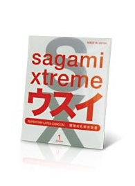 Ультратонкий презерватив Sagami Xtreme SUPERTHIN - 1 шт. - Sagami - купить с доставкой в Рубцовске