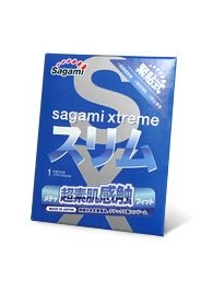 Презерватив Sagami Xtreme FEEL FIT 3D - 1 шт. - Sagami - купить с доставкой в Рубцовске