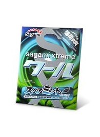 Презерватив Sagami Xtreme Mint с ароматом мяты - 1 шт. - Sagami - купить с доставкой в Рубцовске