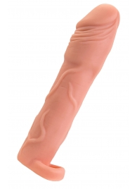 Телесная удлиняющая насадка с подхватом - 19 см. - ToyFa - в Рубцовске купить с доставкой