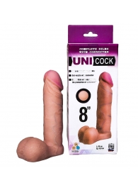 Фаллическая насадка для страпона UNICOCK 8  - 20 см. - LOVETOY (А-Полимер) - купить с доставкой в Рубцовске