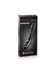 Вибратор с электростимуляцией Sizzling Simon Black Edition - 27 см. - MyStim - купить с доставкой в Рубцовске