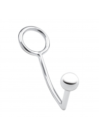 Кольцо на пенис с анальным стимулятором Stainless Steel Anal Hook   Cock Ring - BlueLine - в Рубцовске купить с доставкой