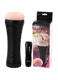 Мастурбатор-анус в колбе с 7 уровнями вибрации и выносным пультом - Baile - в Рубцовске купить с доставкой