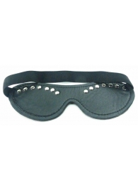 Черная маска с декором - БДСМ Арсенал - купить с доставкой в Рубцовске
