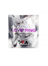 Прозрачное виброкольцо с двумя вибропульками - Toyfa Basic - в Рубцовске купить с доставкой